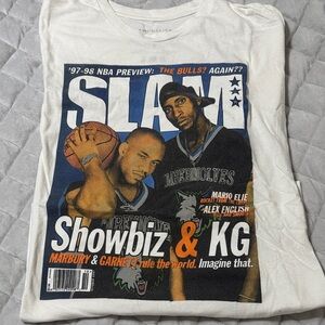 Mitchell & Ness White Slam 'Showbiz & KG' Graphic Tee